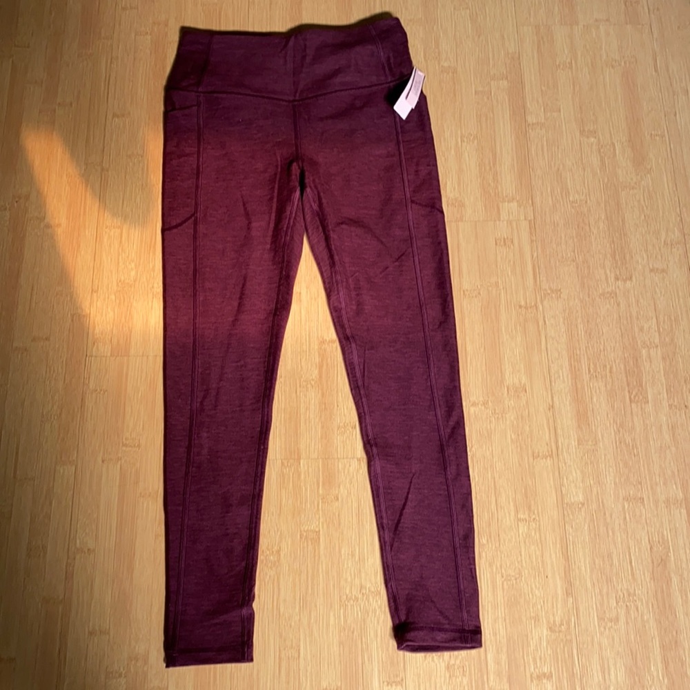 Wine red Victoria’s Secret leggings NWT